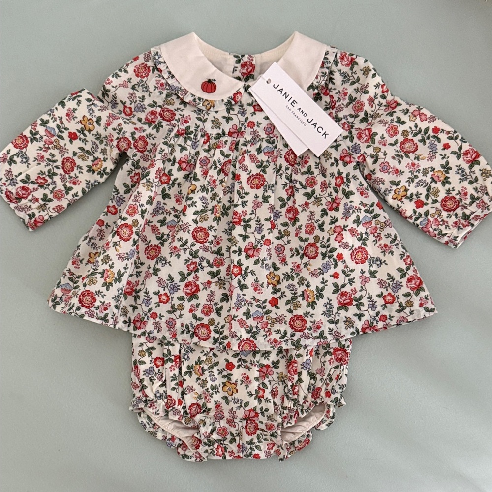 Janie and Jack Floral Fall Outfit
